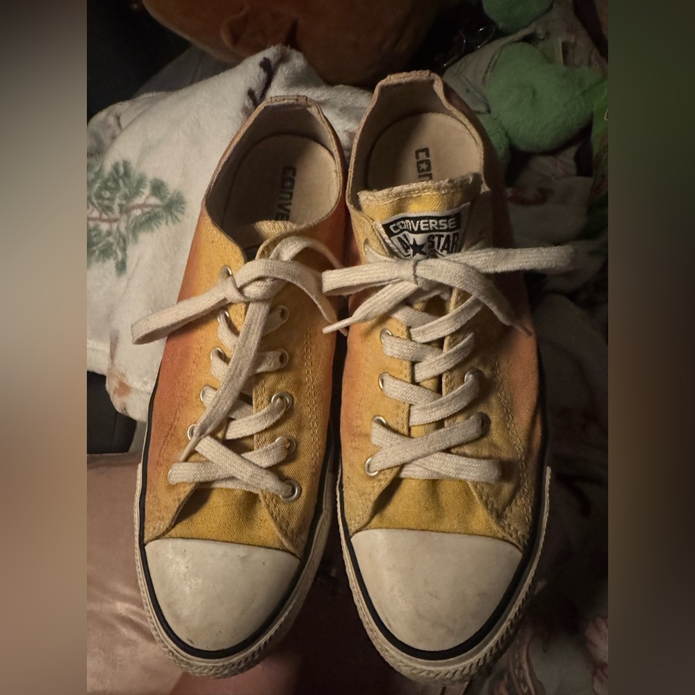 Converse Yellow and Orange Sneakers